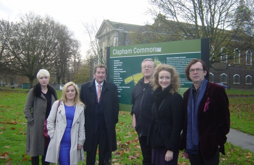 Councillor John Whelan with the Clapham Town Action Team